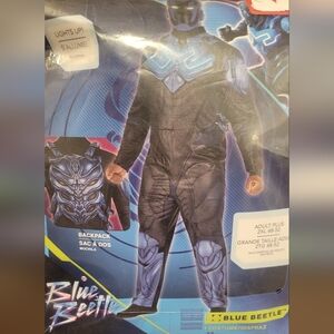 Adult 2xl BLue Beetle costume with Backpack